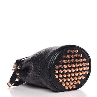 Alexander Wang Pebbled Lambskin Diego Bucket Black Rose Gold Hardware 4 of 8