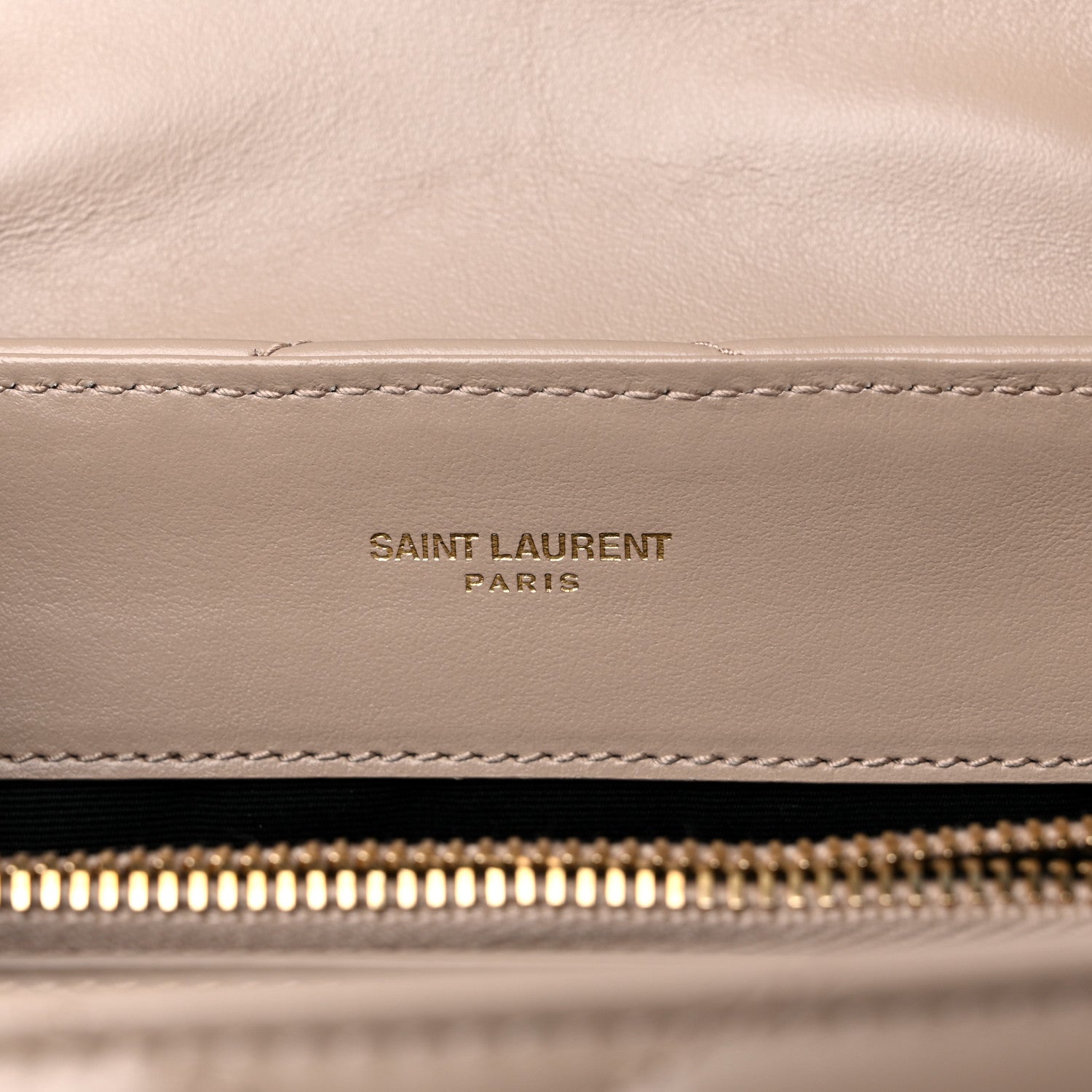 Saint Laurent Calfskin Y Quilted Monogram Small Loulou Chain Satchel Dark Beige 6 of 17