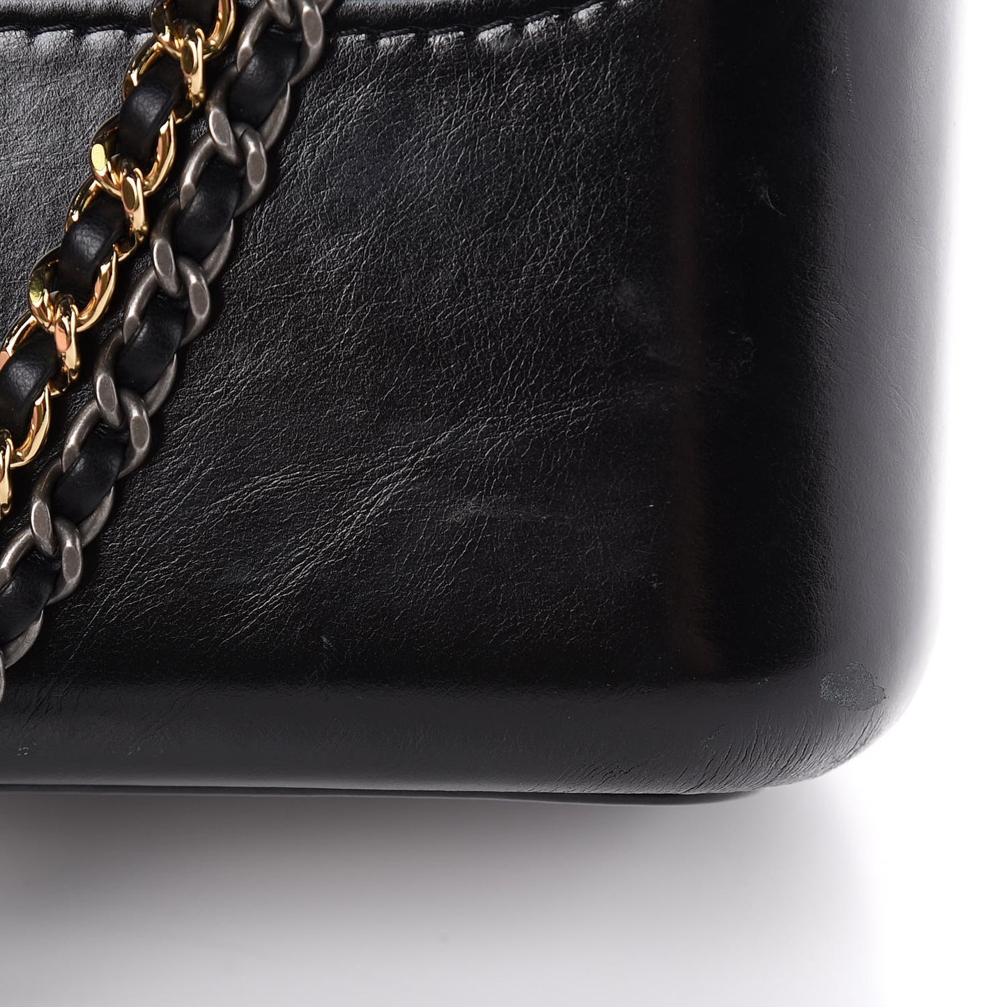 Aged Calfskin Quilted Medium Gabrielle Hobo Navy Black