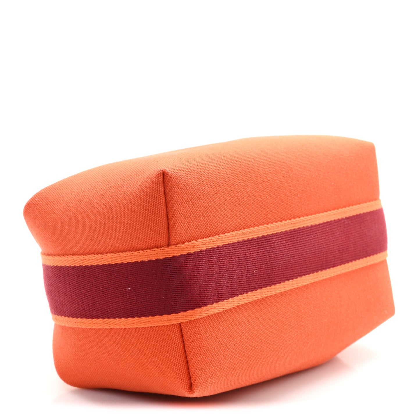Canvas Small Bride-A-Brac Pouch Orange Burgundy
