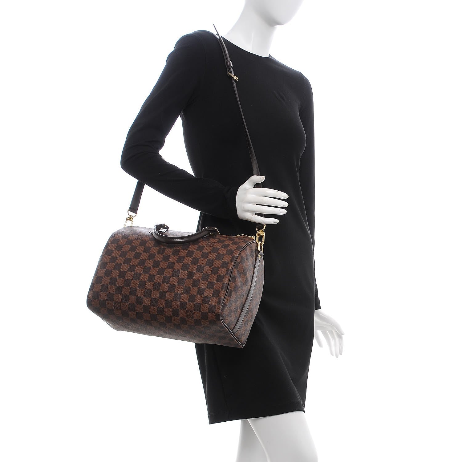 Louis Vuitton Damier Ebene Speedy Bandouliere 30 2 of 10