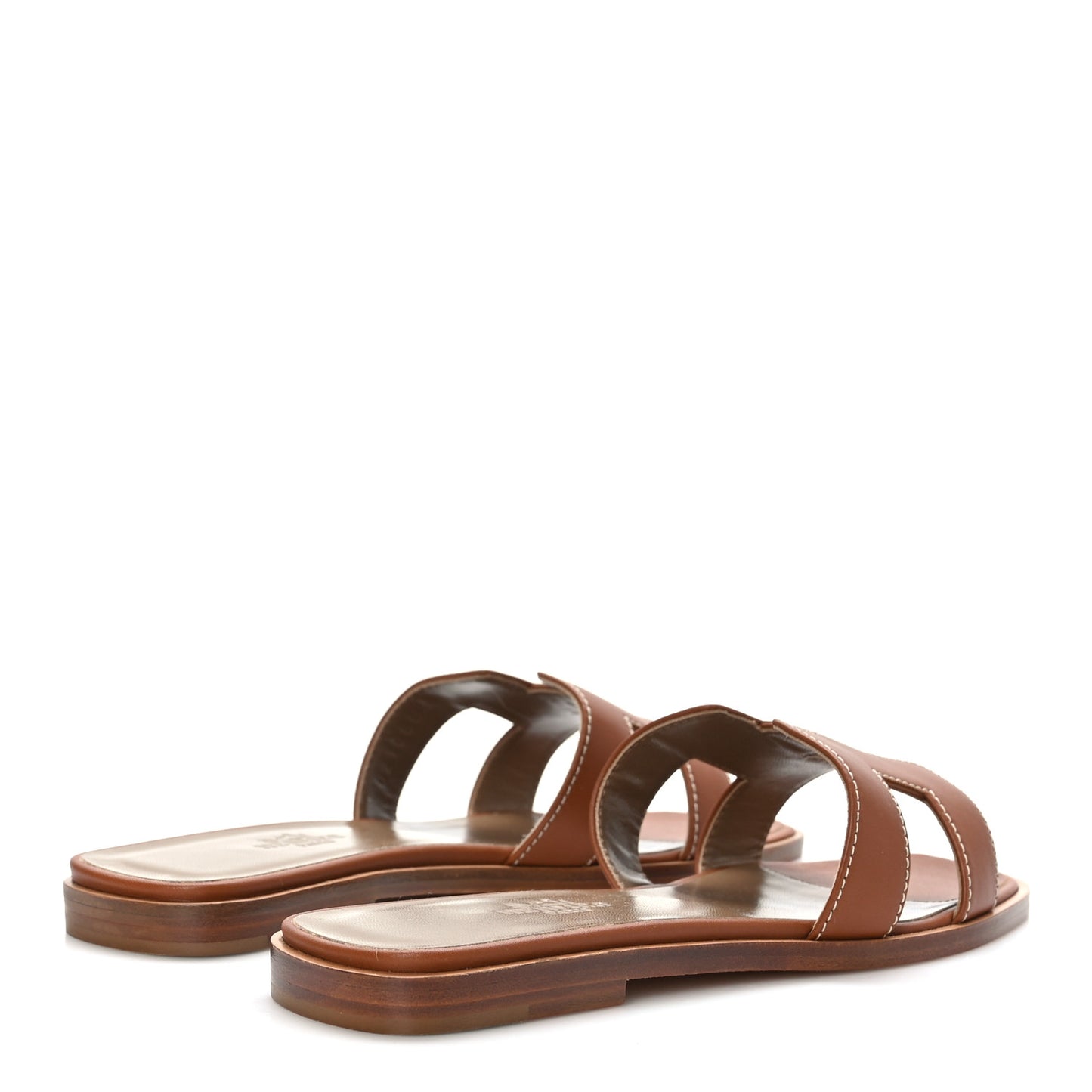 Box Calfskin Oran Sandals 35 Gold