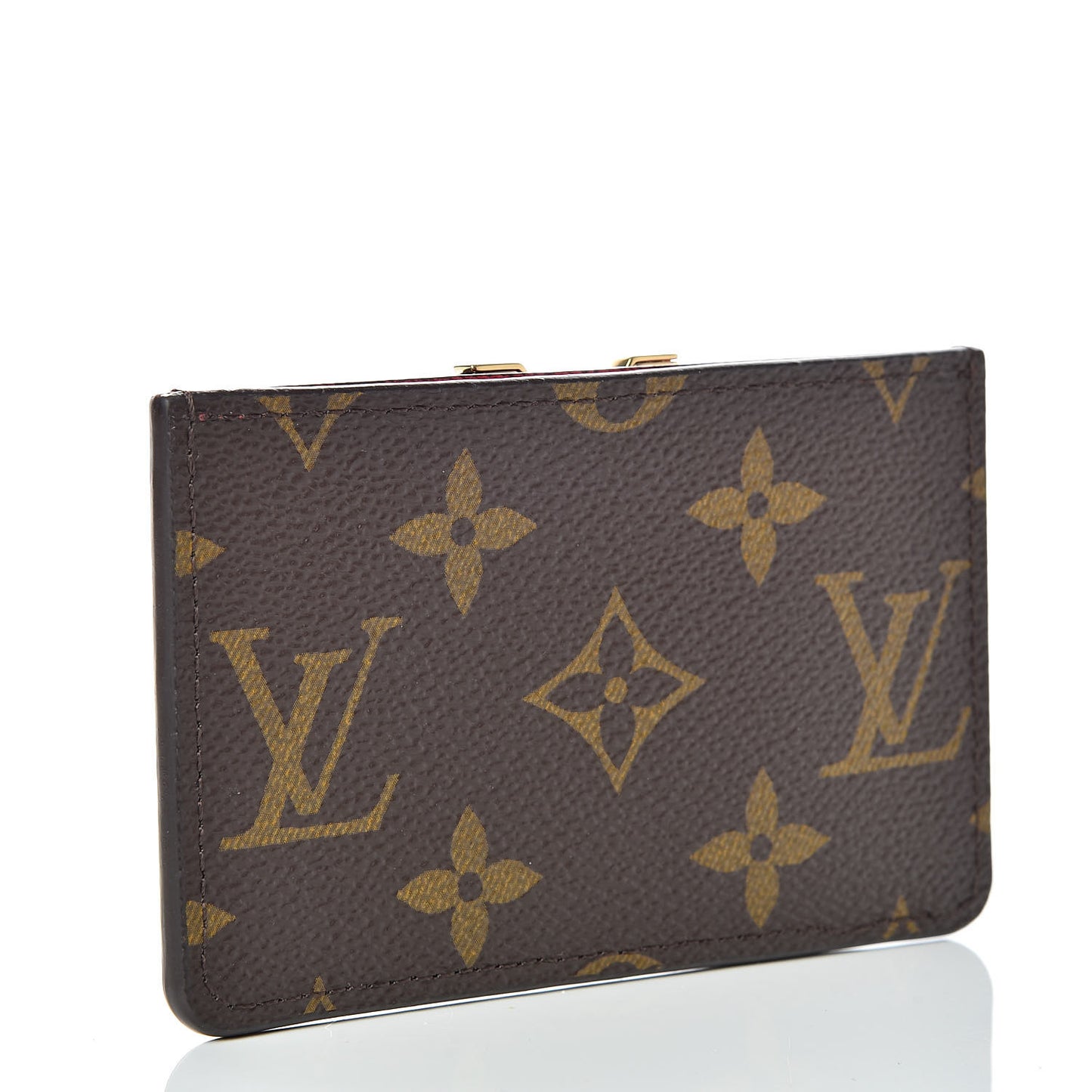 Calfskin Monogram Kimono Tote Card Holder Cherry
