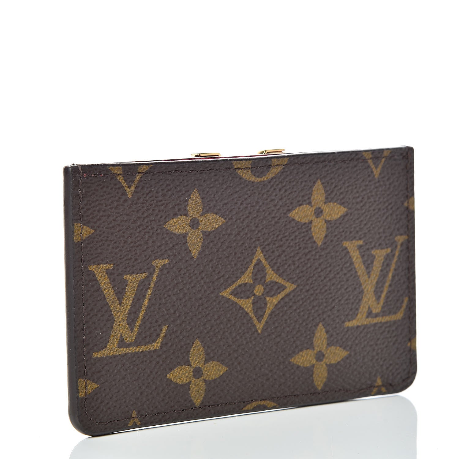 Louis Vuitton Calfskin Monogram Kimono Tote Card Holder Cherry 3 of 8