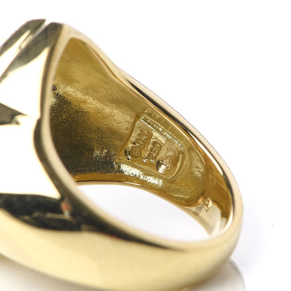 David Yurman 18K Yellow Gold Diamond 14mm Quatrefoil Ring 51 5.75 6 of 6