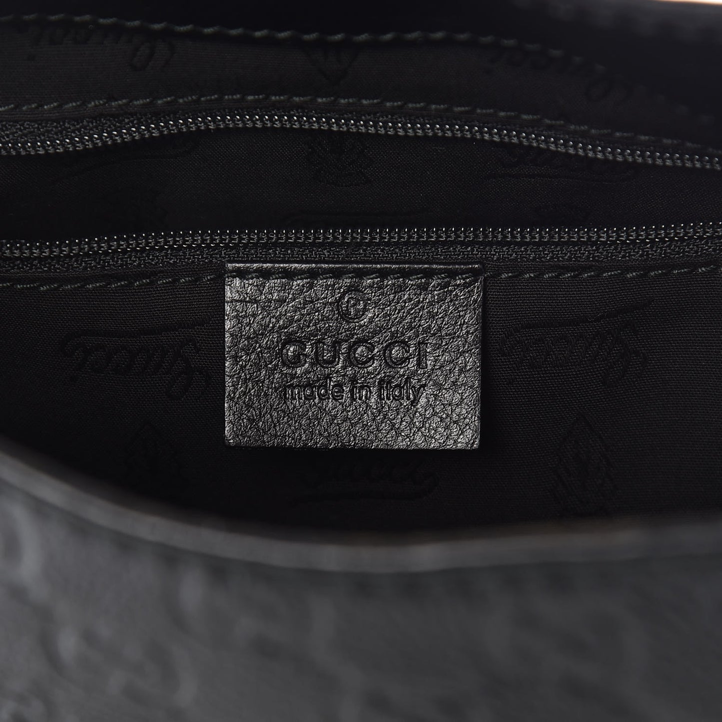 Guccissima Medium New Ladies Web Hobo Black