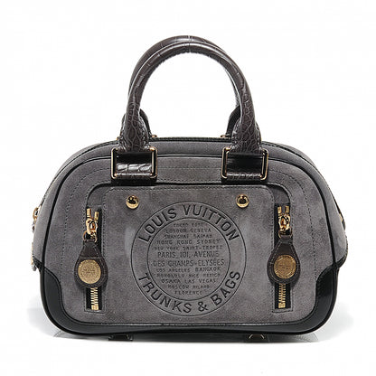 Louis Vuitton Havane Stamped Trunk Bowler PM Gray 1 of 8