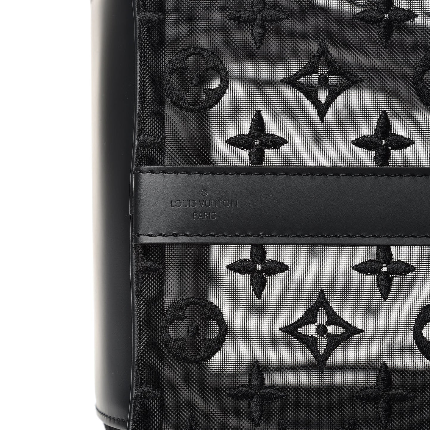 Monogram See Through Keepall Bandouliere 50 Black
