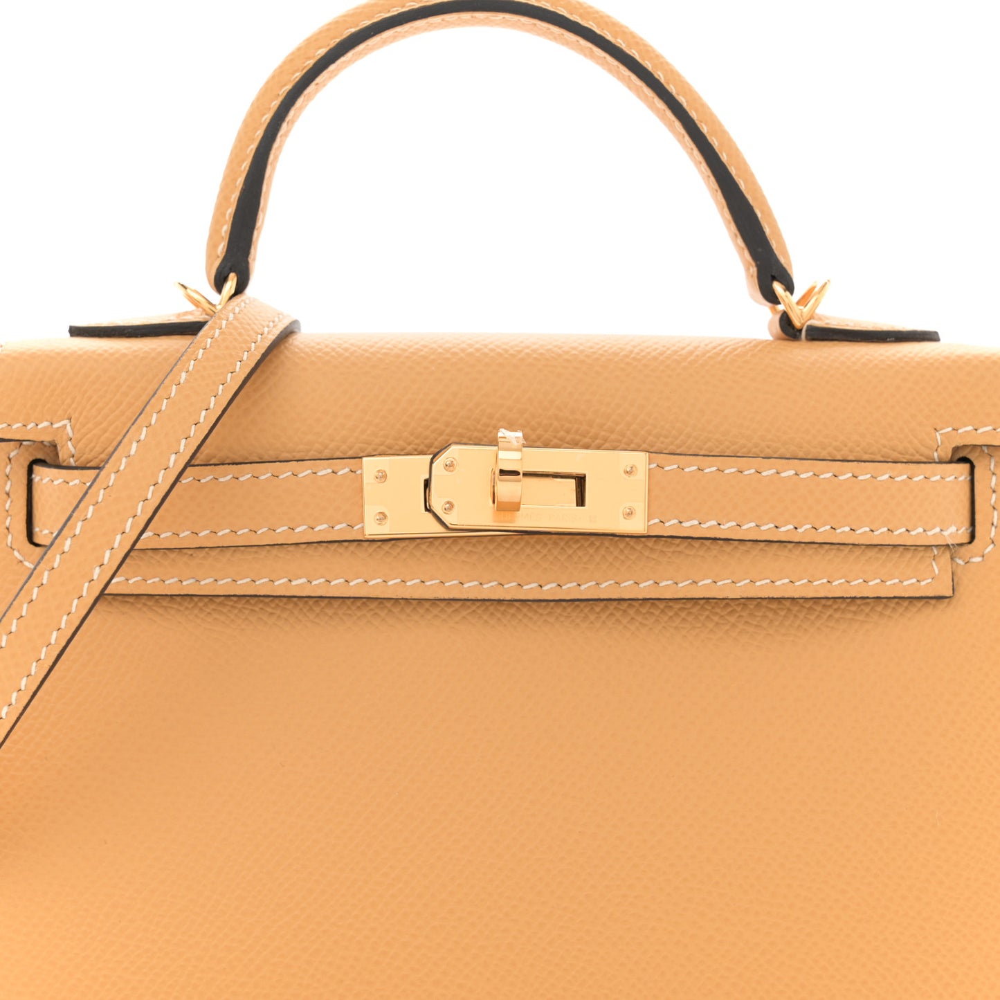 Epsom Mini Kelly Sellier 20 Paille