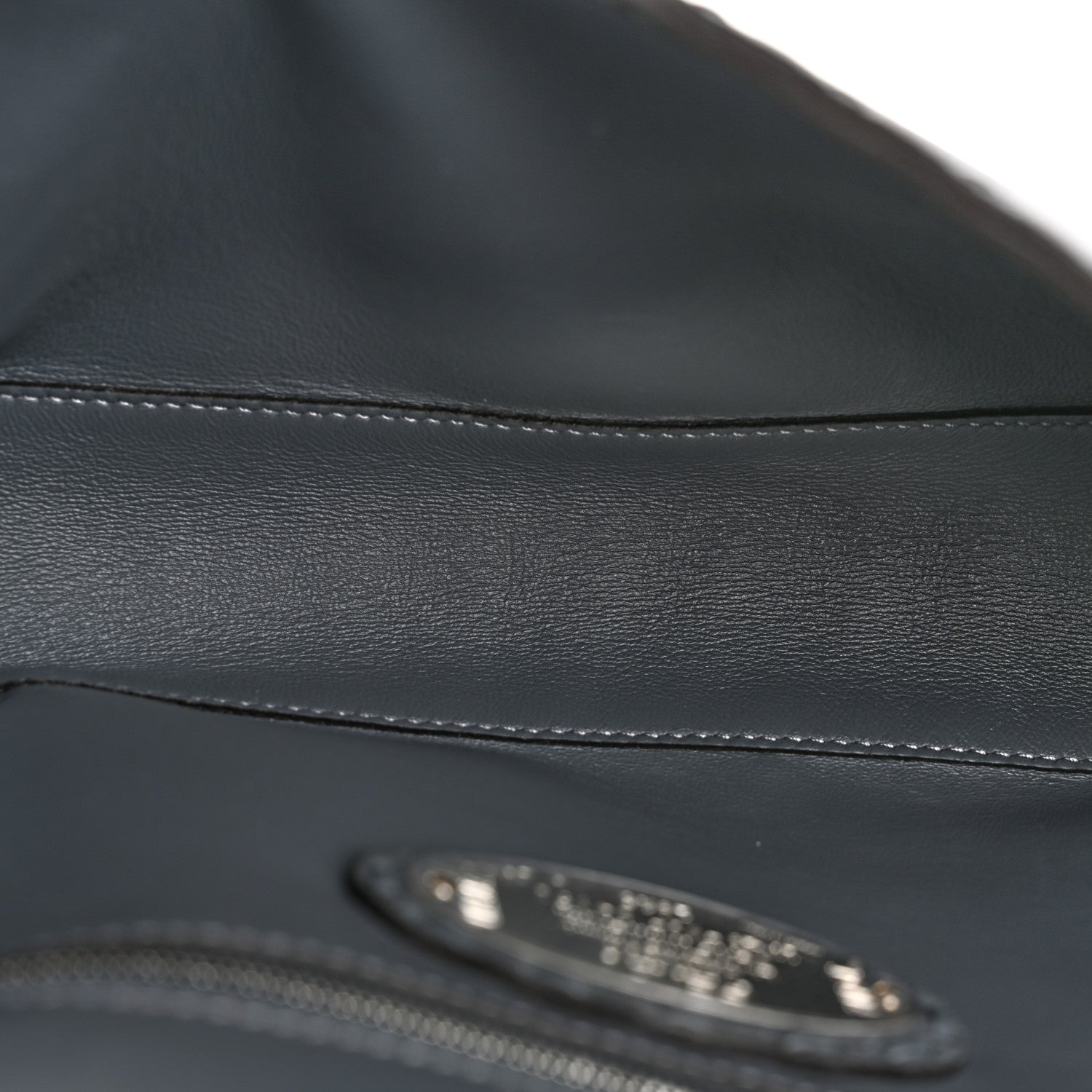 Fendi Cuoio Roma Sellerissima Nappa Sintetica Tape Stitch Mini Baguette Tempesta 5 of 13