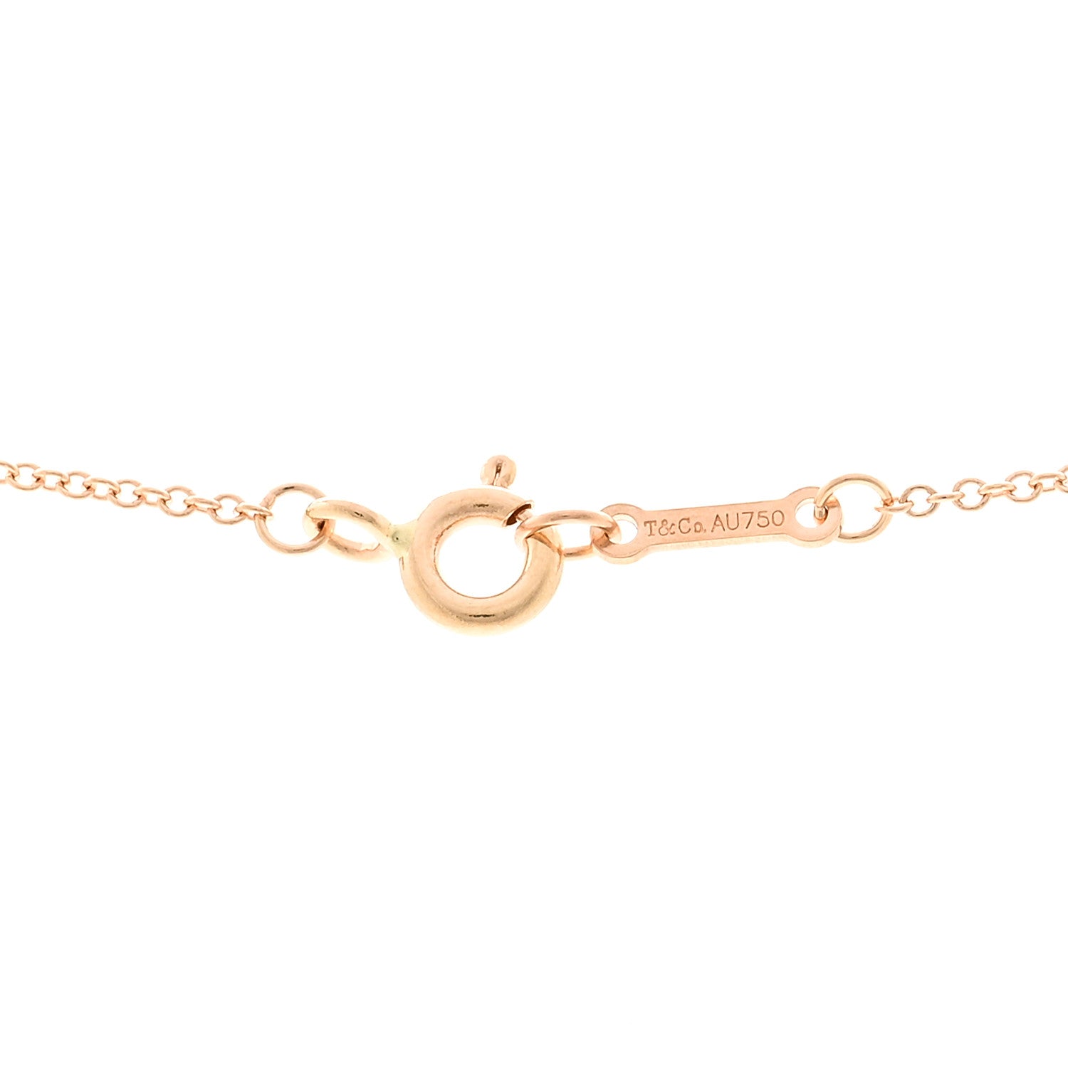 Tiffany 18K Rose Gold Diamond Paloma Picasso Love and Kisses Pendant Necklace 4 of 5