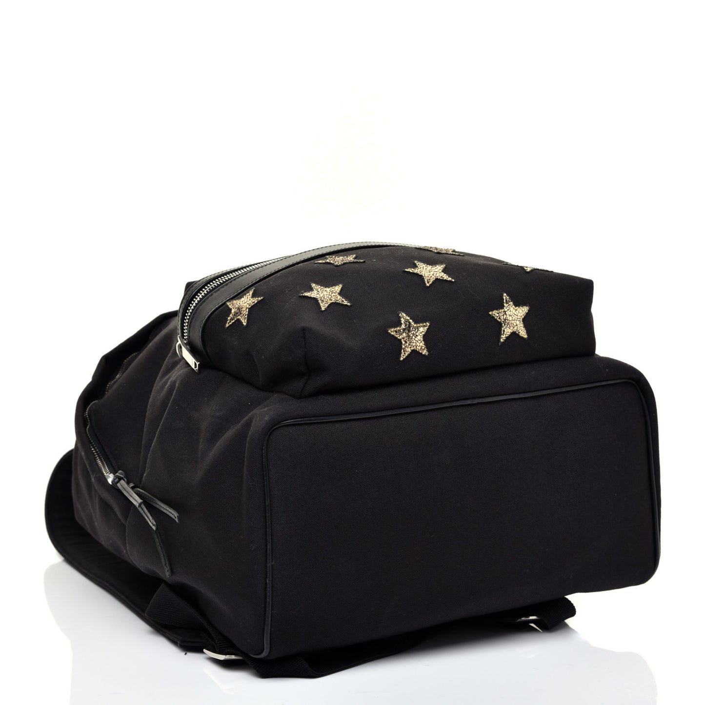 Canvas Star Patch City Backpack Black