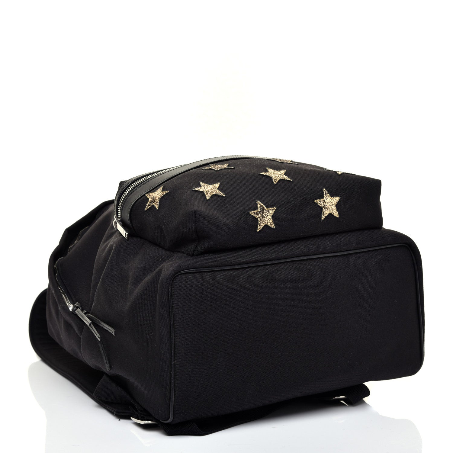 Saint Laurent Canvas Star Patch City Backpack Black 3 of 10