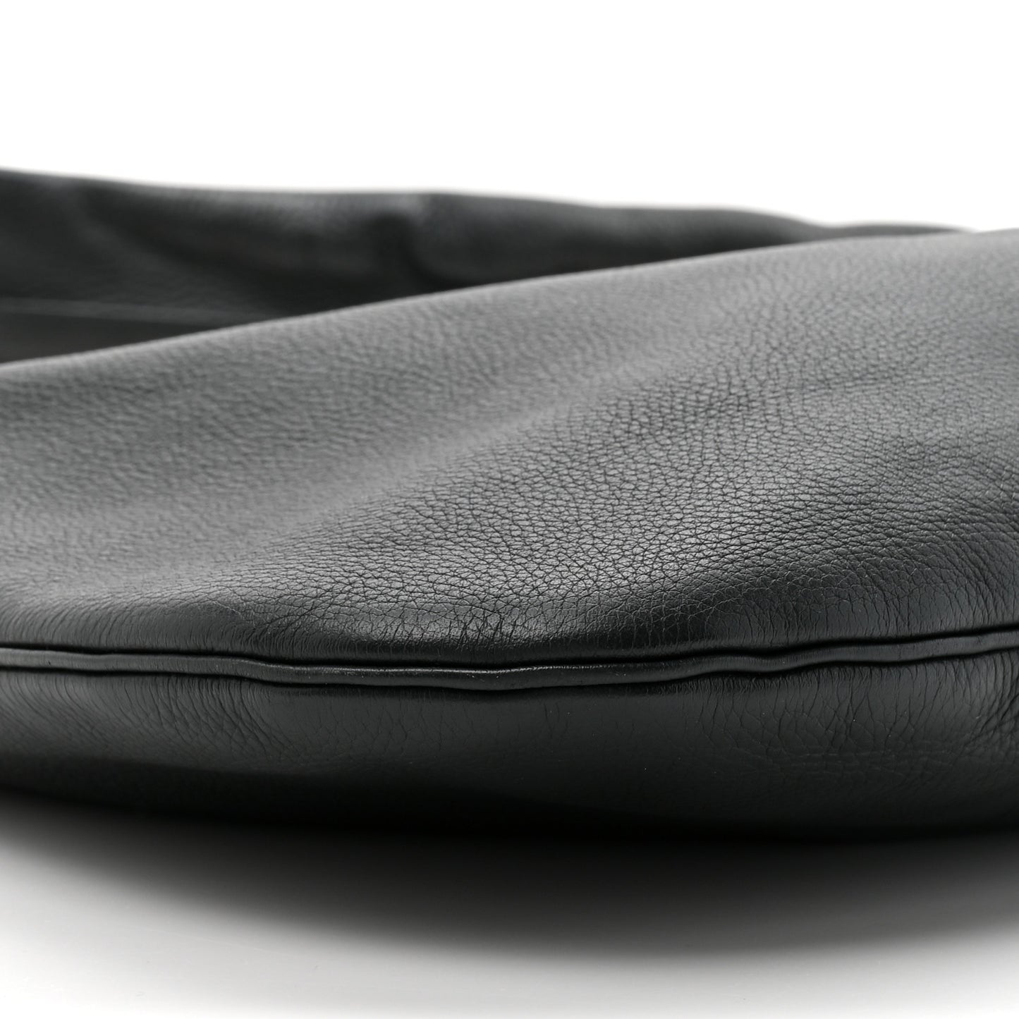 Grained Calfskin Medium Everyday Shoulder Bag Bottle Green