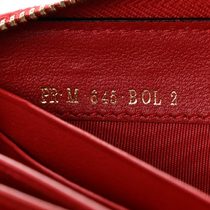 Valentino Garavani Calfskin Rockstud Zip Around Wallet Rosso Valentino 7 of 7