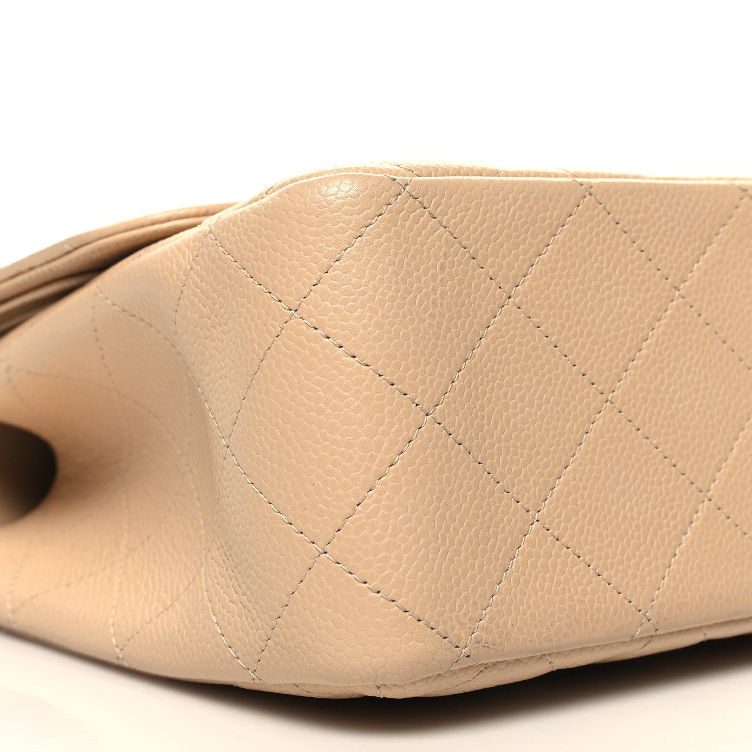 Chanel Caviar Quilted Jumbo Double Flap Beige Clair 9 of 11