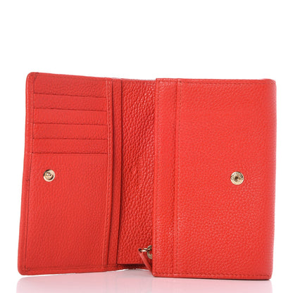 Mulberry Glossy Goatskin Tree French Purse Wallet Poppy Red 5 of 7