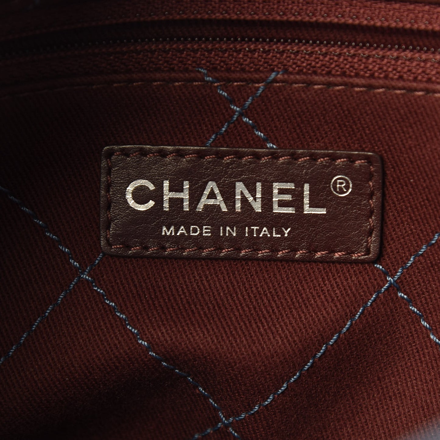 Caviar Quilted Deauville Bowling Bag Blue