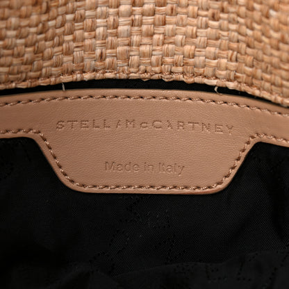 Stella McCartney Woven Raffia Mini Falabella Fold Over Natural 6 of 9