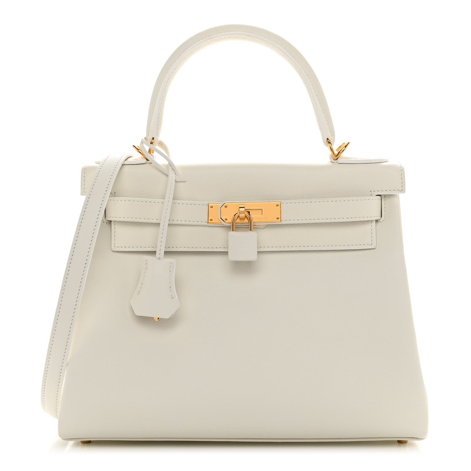 Hermes Evercolor Kelly Retourne 28 White 1 of 9
