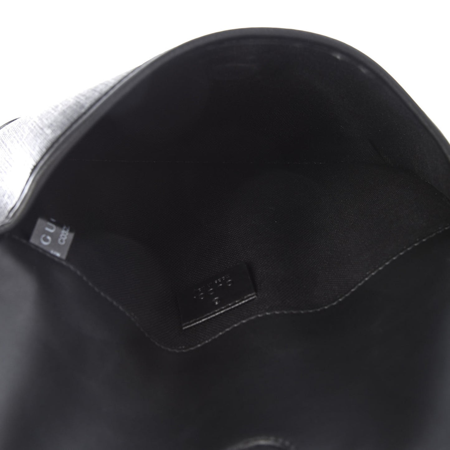 GG Supreme Monogram Web Slim Belt Bag Black Grey