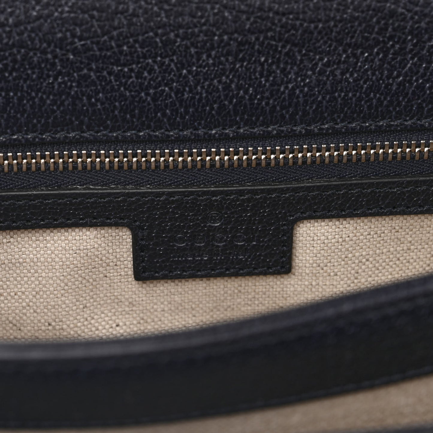 GG Supreme Monogram Textured Dollar Calfskin Web Small Ophidia Padlock Top Handle Bag Beige Blue