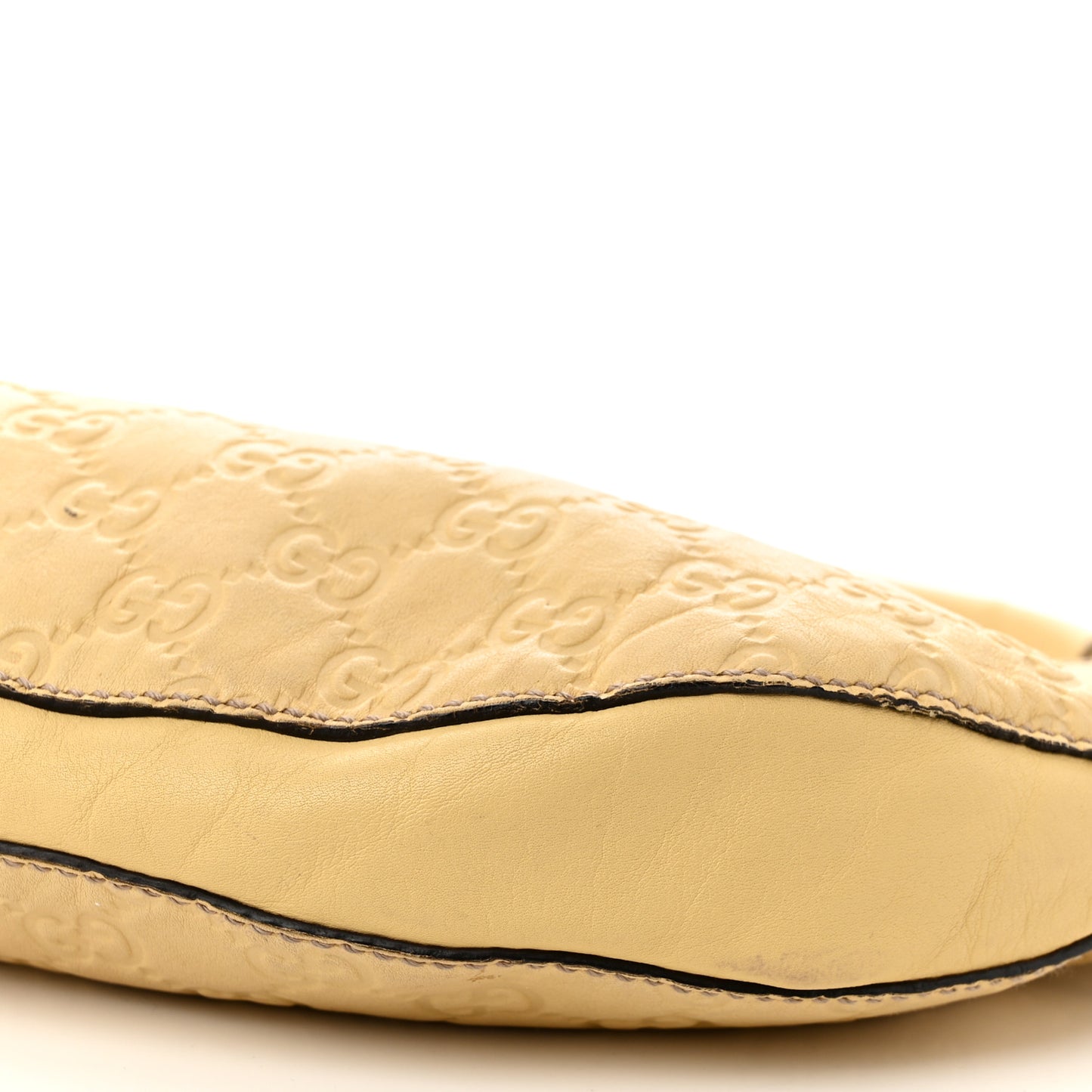 Guccissima Half Moon Hobo Yellow