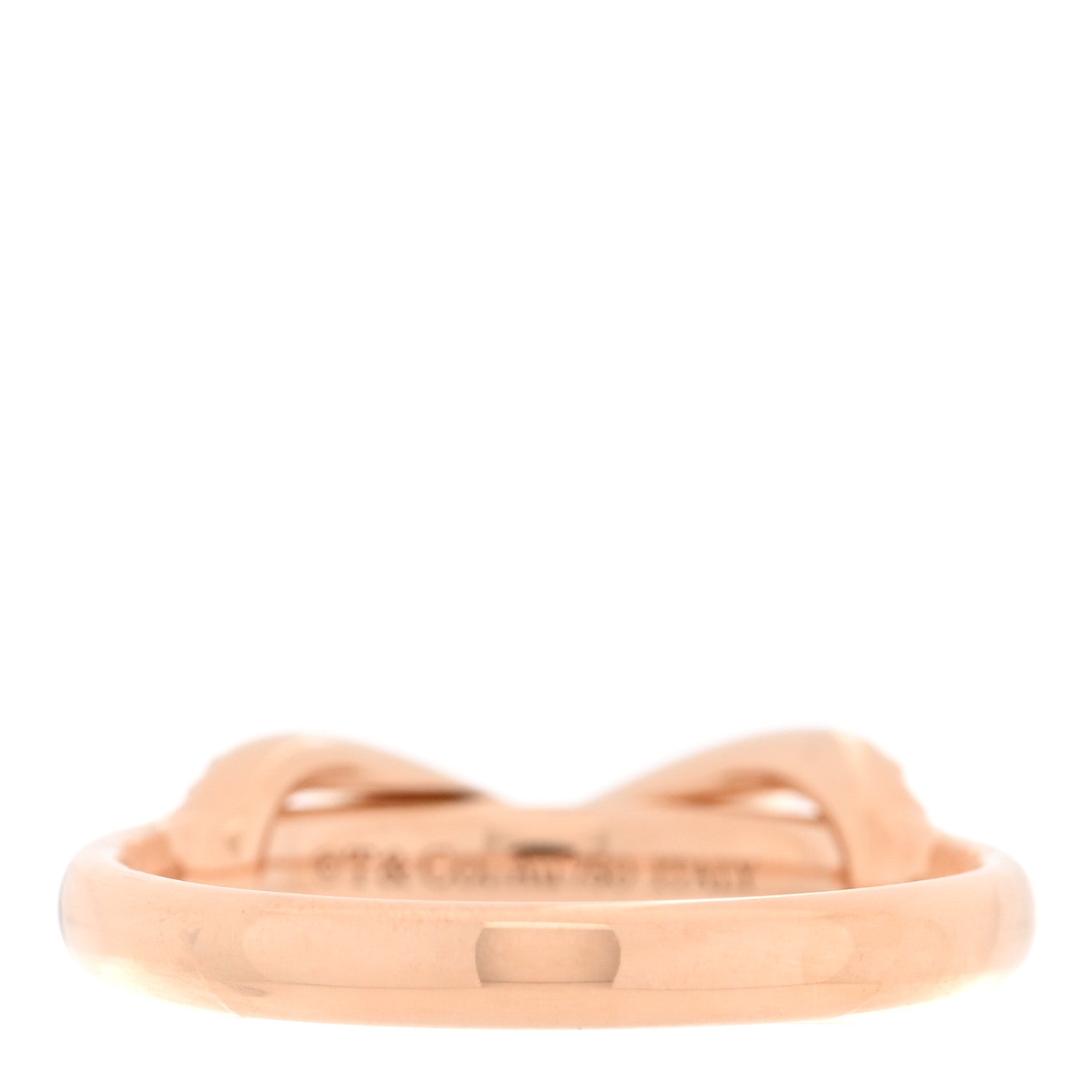 Tiffany 18K Rose Gold Diamond Infinity Ring 50 5.25 3 of 5