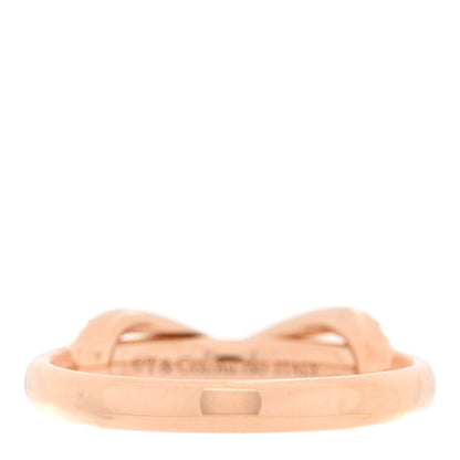 Tiffany 18K Rose Gold Diamond Infinity Ring 50 5.25 3 of 5