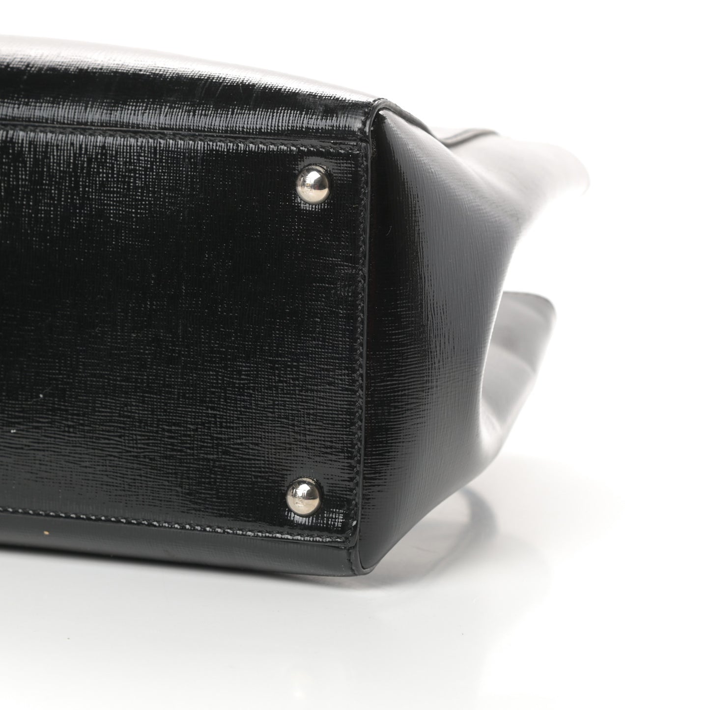 Patent Vitello Elite Regular 2Jours Tote Black