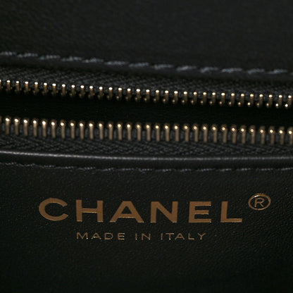 Chanel Lambskin Quilted Medium Trendy Chain CC Flap Dual Handle Bag Black 6 of 9