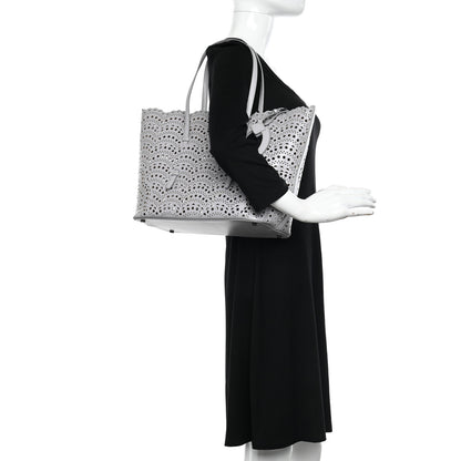 Alaia Lux Calfskin Vienne Wave Mina 32 Bag Perle 2 of 12