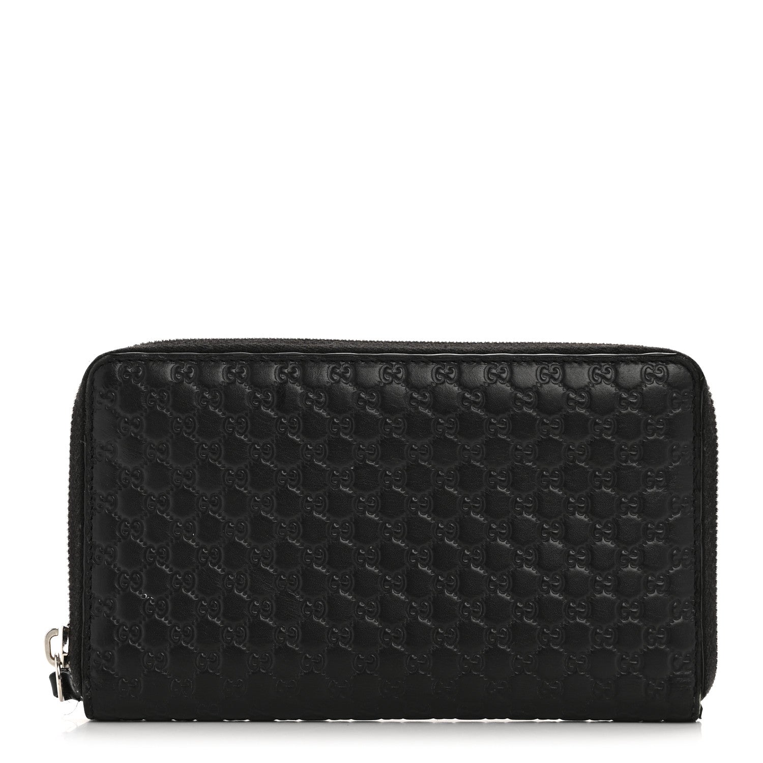 Gucci Microguccissima Large Zip Around Organizer Wallet Black 1 of 9