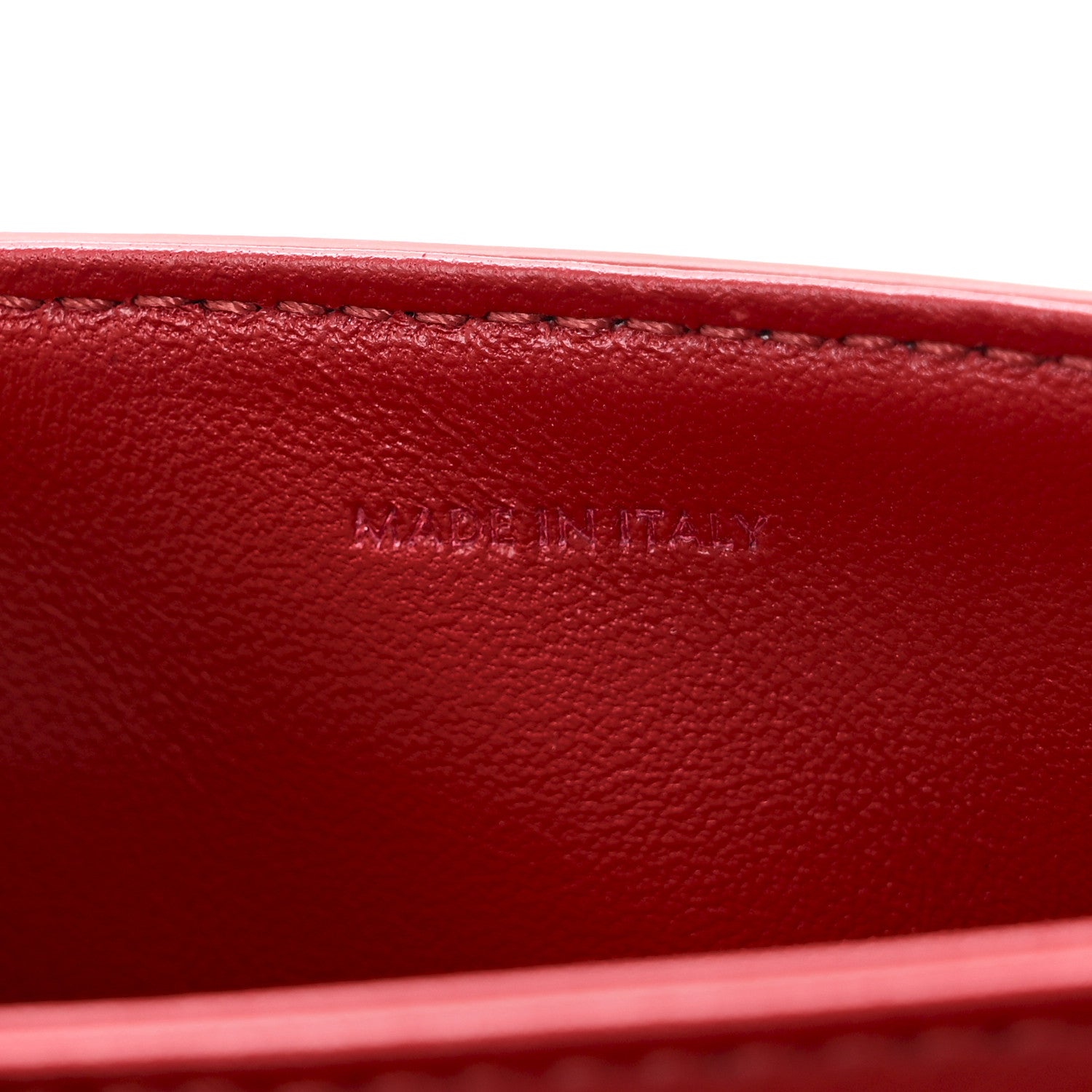 Celine Shiny Calfskin Teen Triomphe Red 7 of 10
