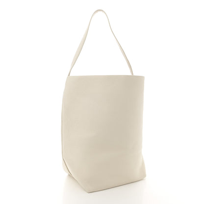 The Row Grained Calfskin Large N/S Park Tote Ivory 3 of 11