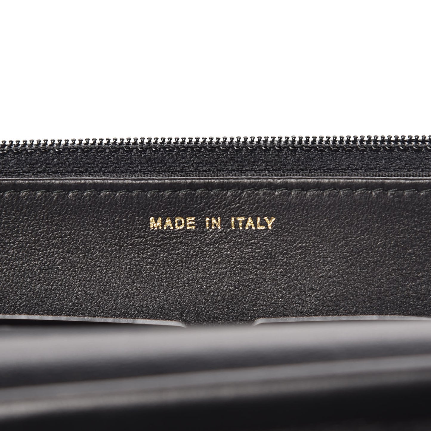 Lambskin Studded Wallet On Chain WOC Black