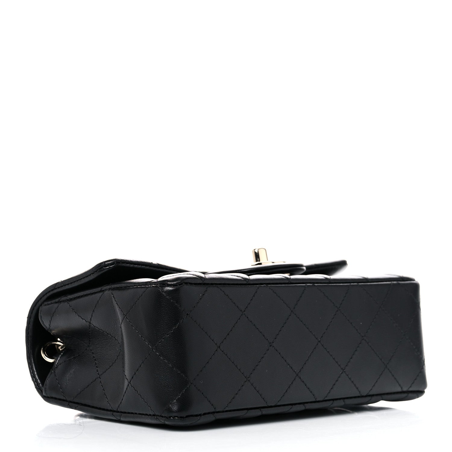 Chanel Lambskin Quilted Mini Rectangular Flap Black 4 of 12