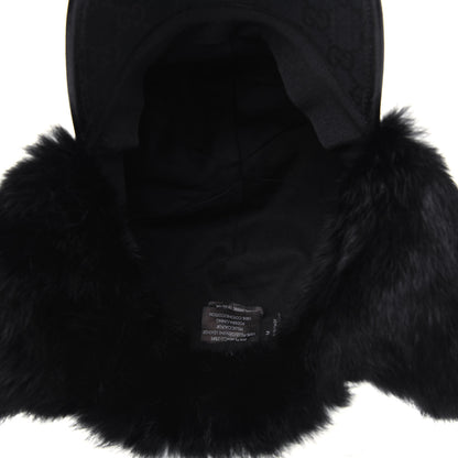 Gucci Monogram Fur Baseball Hat M Black 7 of 10