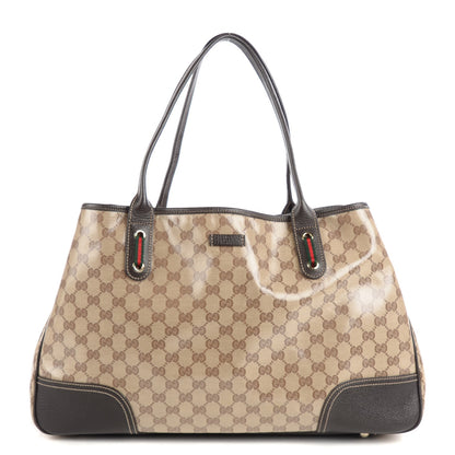 Gucci Crystal Monogram Large Princy Tote Dark Brown 1 of 7