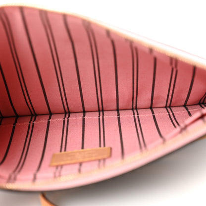 Louis Vuitton Monogram Neverfull MM GM Pochette Rose Ballerine 5 of 11