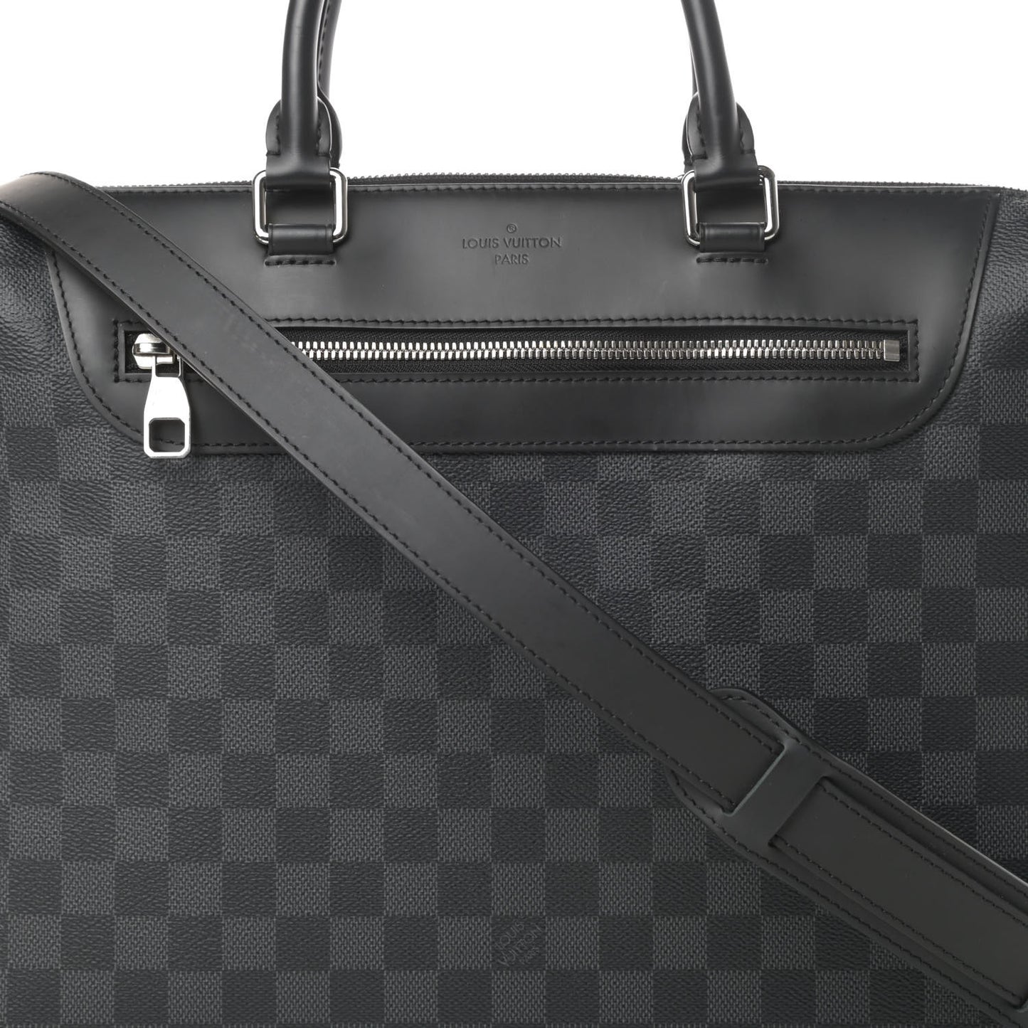 Damier Graphite Porte-Documents Jour