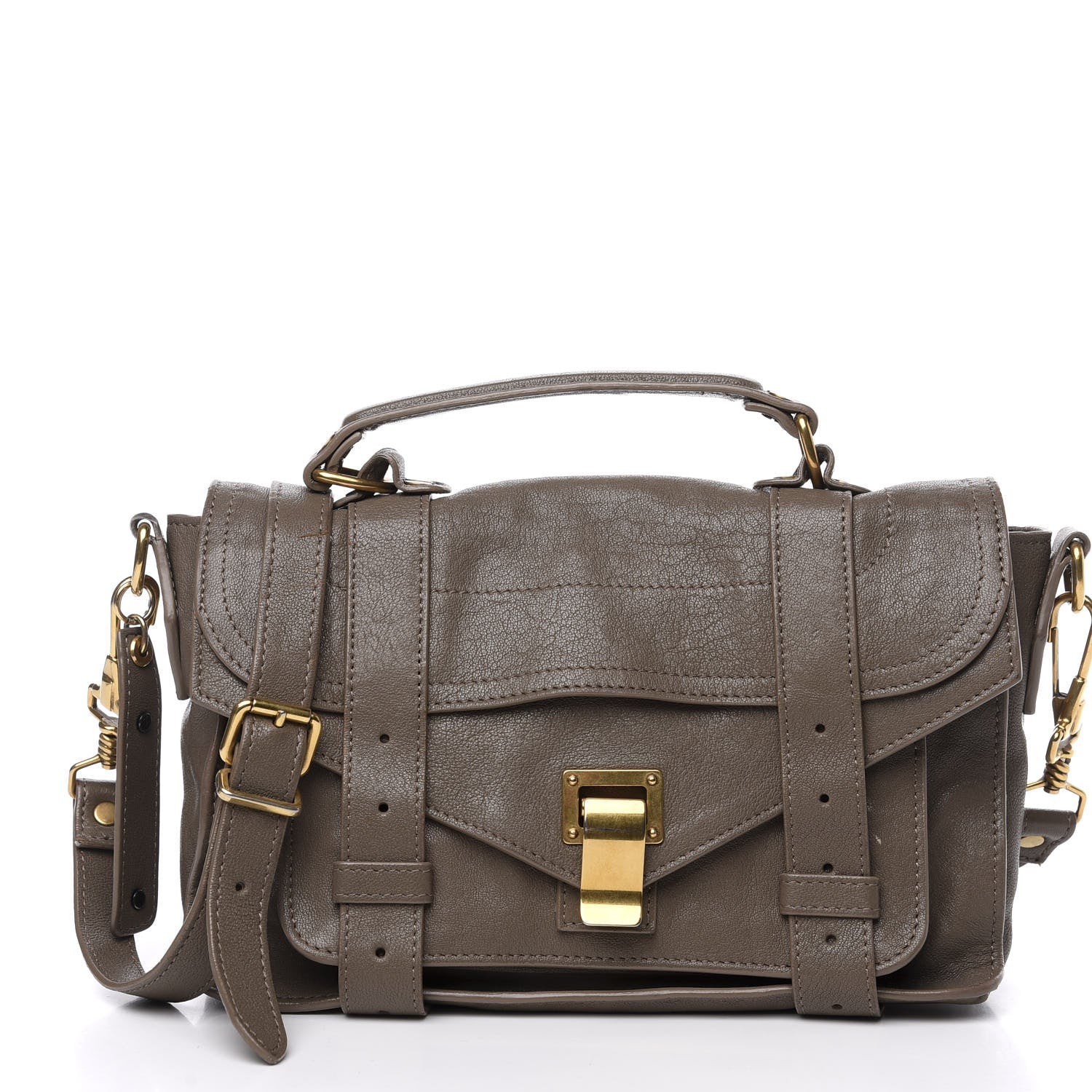 Proenza Schouler Lambskin Tiny PS1 Satchel Smoke 1 of 11