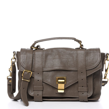 Proenza Schouler Lambskin Tiny PS1 Satchel Smoke 1 of 11
