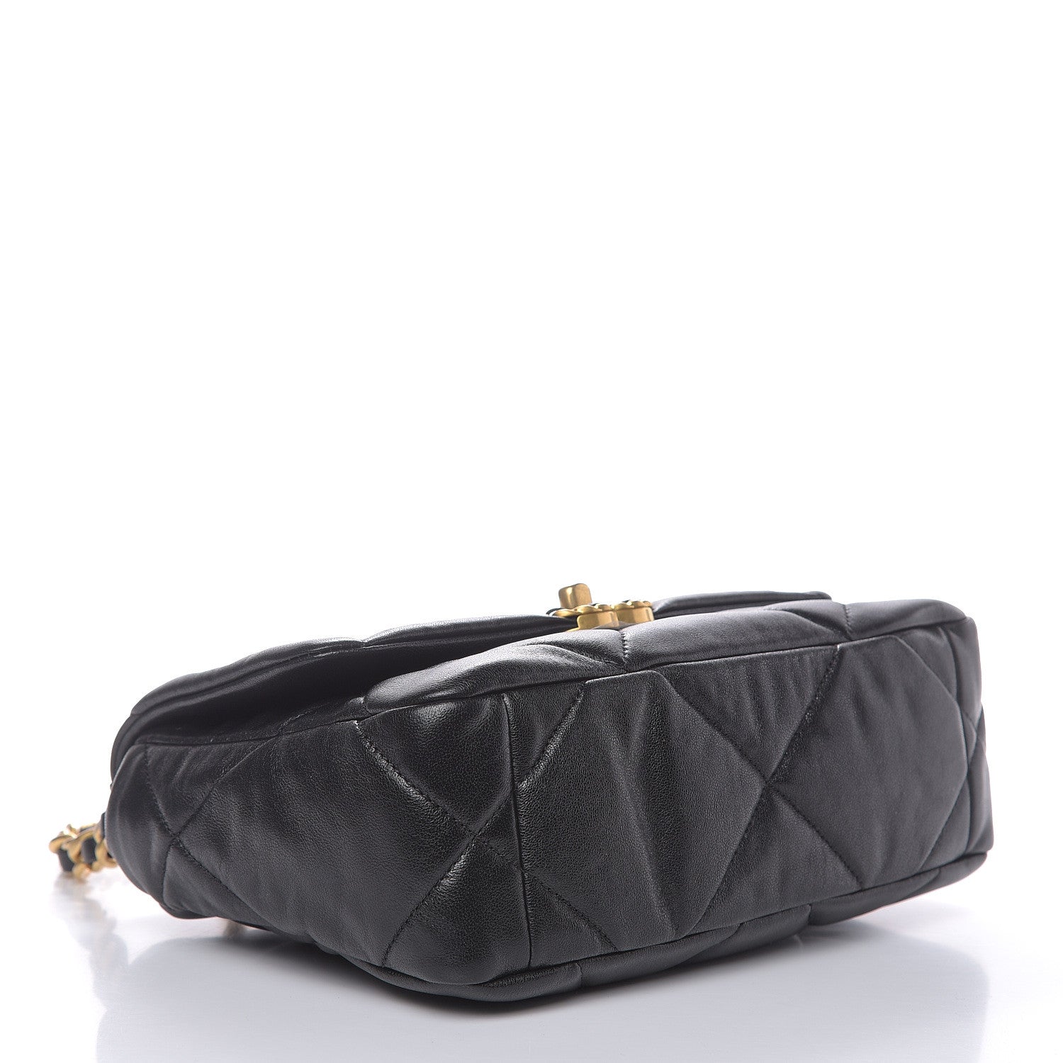Chanel Lambskin Quilted Medium 19 Flap Black 4 of 9