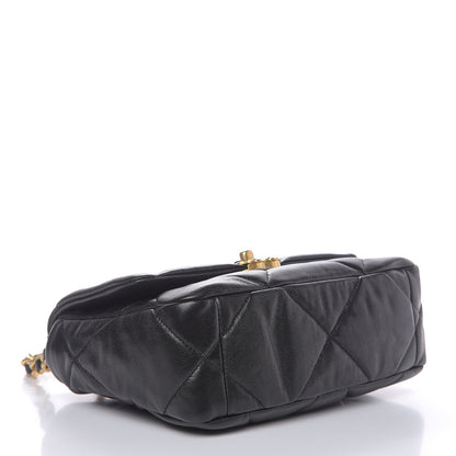 Chanel Lambskin Quilted Medium 19 Flap Black 4 of 9