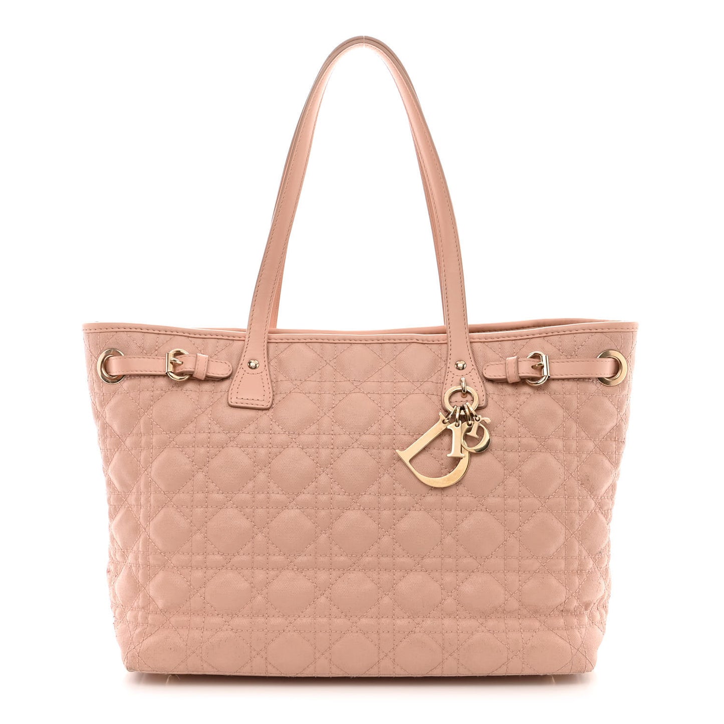 Coated Canvas Cannage Medium Panarea Tote Rosato