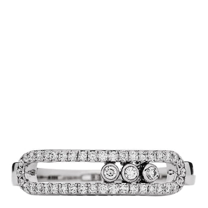 Messika 18K White Gold Diamond Baby Move Pave Ring 54 7 3 of 7