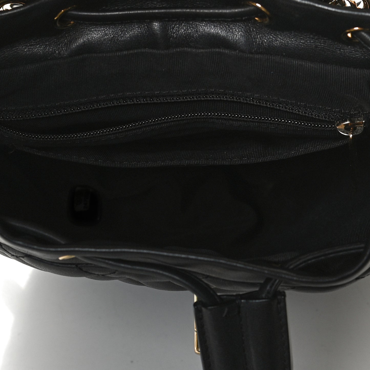 Lambskin Quilted Small Urban Spirit Backpack Black