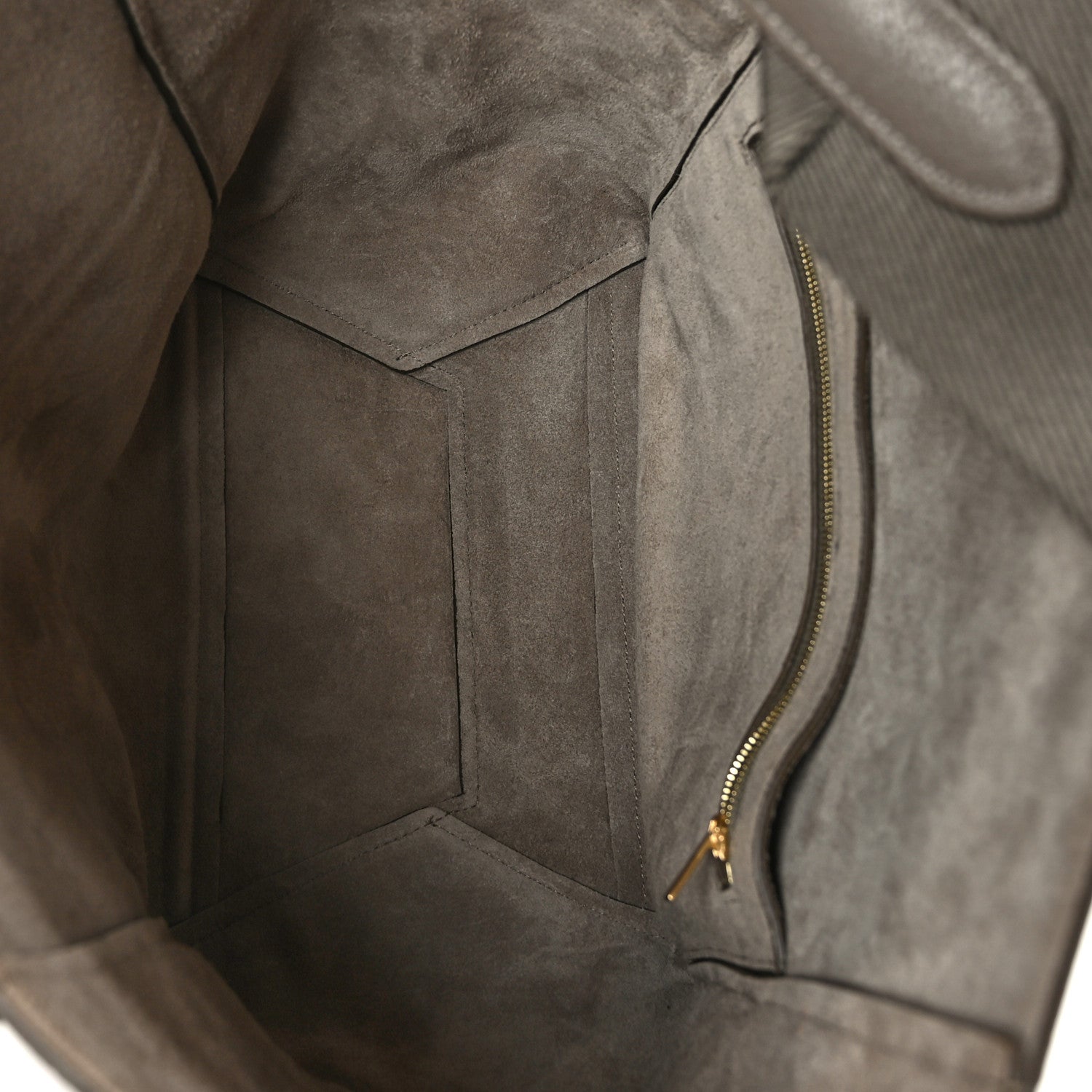 Celine Soft Grained Calfskin Sangle Bucket Bag Taupe 5 of 7