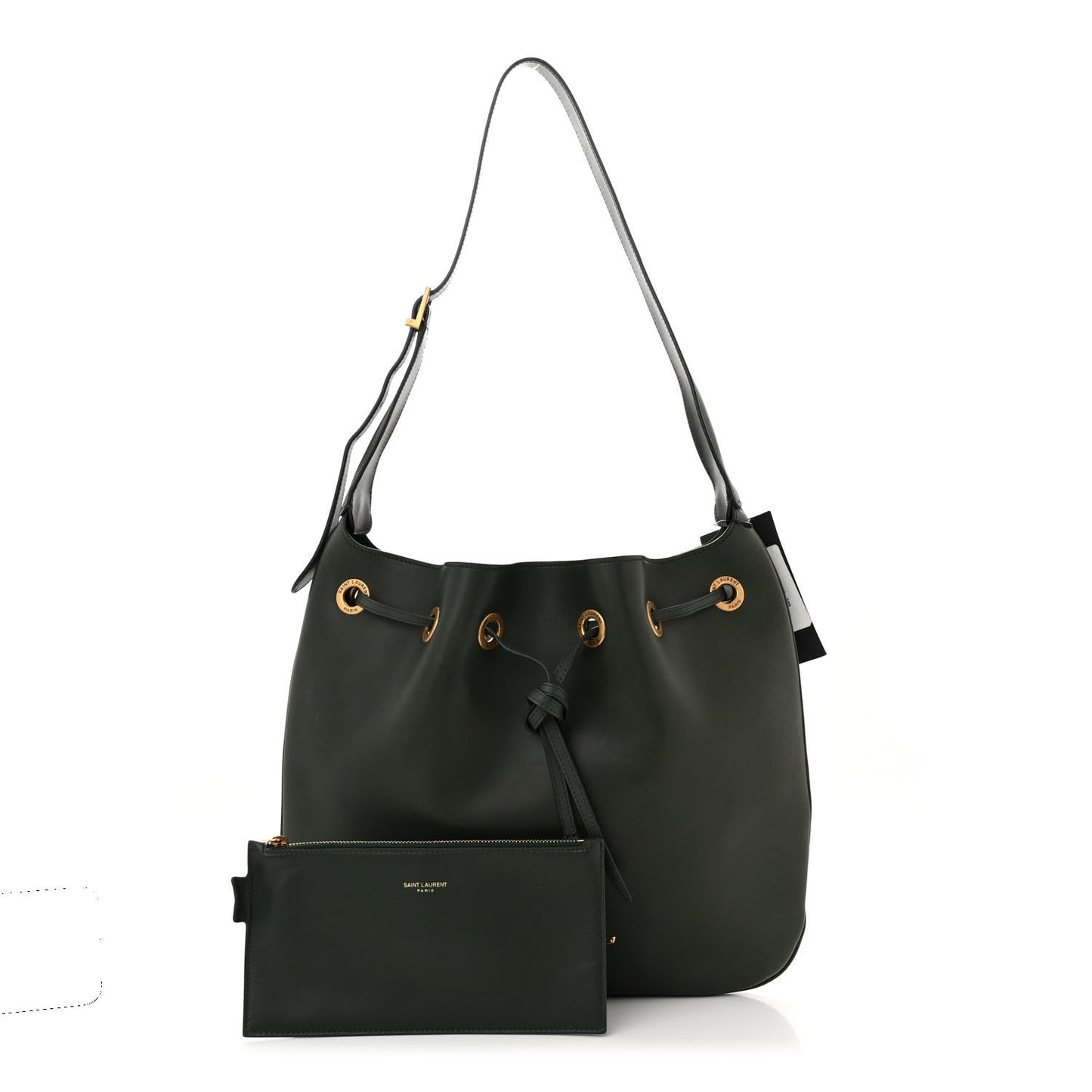 Calfskin Medium Paris VII Flat Hobo New Vert Fonce